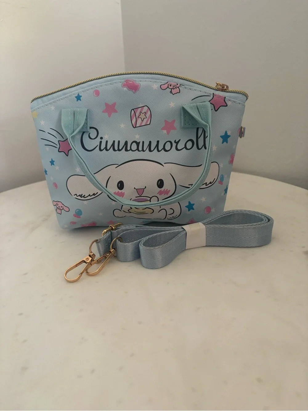 Cinnamoroll Light Blue Mini Crossbody Bag with Strap